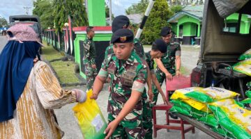 Denkav 3/SC Hadir untuk Rakyat: Ratusan Karung Beras Dijual Murah